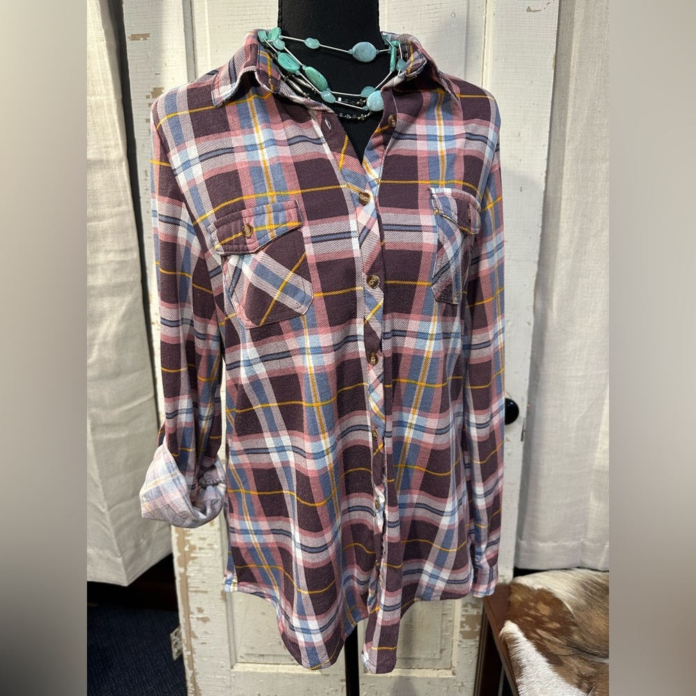 Passport Multicolor Plaid Button-Down Shirt